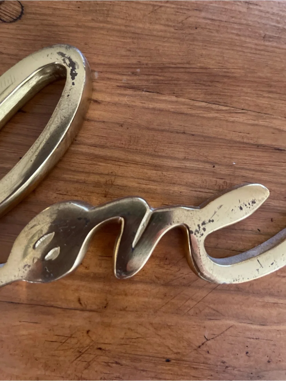 West Elm Brass Love